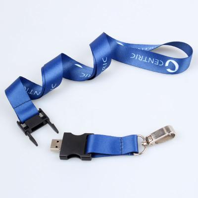 China Nylon USB SNAP Drive Lanyard M-SW12 Custom Shape for sale