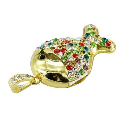 China Custom Shape Goldfish Shape Jewelry USB Flash Drive M-ZB54 Custom Shape for sale