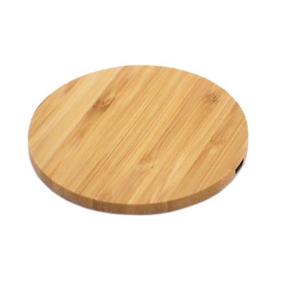 China M-WXM02 Mini Mobile Phone Wooden Wireless Charger Portable Charger for sale