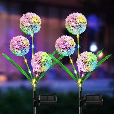 China Garden RGB 36 LED - Waterproof Colorful Solar Lights IP65 Outdoor Decoration Dandelion Garden Stake Solar Light Yard for sale