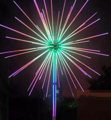 China Make Any Animal Program Hot Sale Digital Led Meteor Light Fireworks Garland Led Pattern Light Sound Control RGB Color Firework Landscape Changing Light for sale