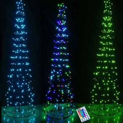 China 180cm Christmas Tree Decoration Multifunctional Pixel App Control Christmas Tree Light RGB LED Indoor Outdoor Tree Light for sale