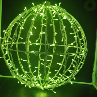 China Large Holiday LED Christmas Light Lighted Sphere Balls Decor Garden Led Large Outdoor Round 3d Globe Street Ball Pattern Light Holiday Light for sale