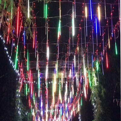 China Outdoor Waterproof Decorative Hot Sale LED Meteor Rain Tube Lights For Street Decoration Meteor Light Outdoor Party Wedding Christmas Holiday Light for sale