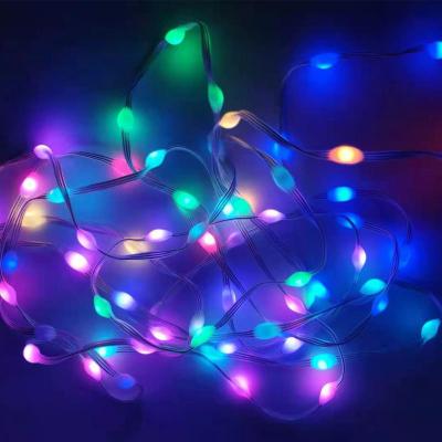 China Curtain Light Smartdecoration string lights DIY effect indoor outdoor dmx 512 digital led holiday light for program for sale