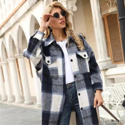 China Hot Sale Comfortable Elegant Fashion Long Autumn Winter Women Plus Size Coats for sale