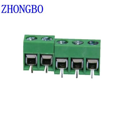 China High Quality ZB126 5.0MM 2 Pin Screw Terminal Block Connector 5 - A.W.G. 10 for sale