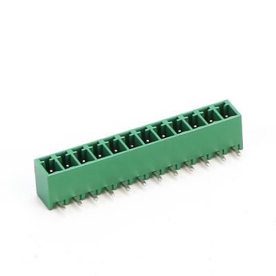 China ZB15EDGV ZB15EDGR Pitch Straight 3.81 381 45 Degree Angle Sockets Female Straight & Male Plug-In Terminal Block 11 - A.W.G. 20 for sale