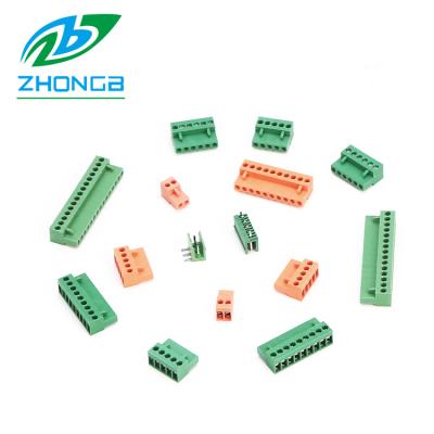 China A.W.G. Pitch 24-12 Position 5mm 5.08mm 3.81mm 9 Position 5mm 5.08mm 3.81mm Style 8 Pluggable Terminal Blocks V-0 pcb plug-in screw for sale