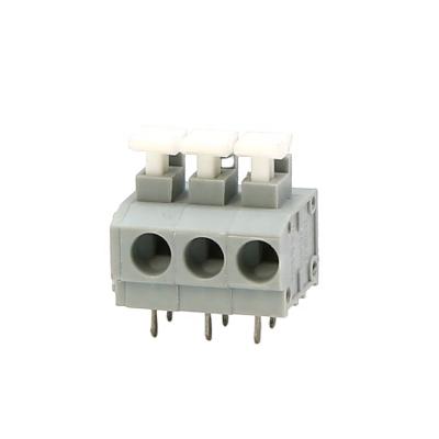 China Spring ZB235 Pitch 3.81 3.96 5.00 7.50 10.00mm Block Terminal Block Screwless Terminal Block Connector 20-18AWG for sale