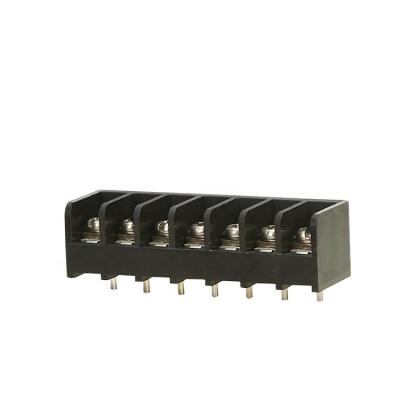 China HB635 Pitch 6.35 300V 10A Brass Tinplate Mount PCB Barrier Terminal Block Connectors 22-16AWG for sale