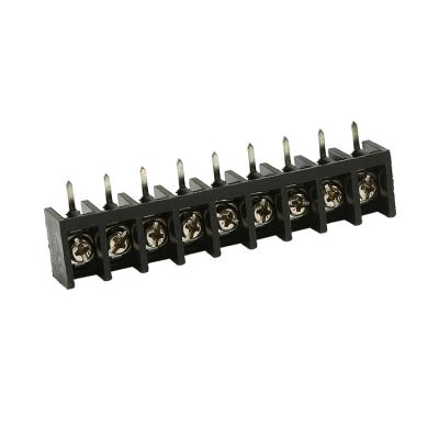 China HB9500 Horizontal Angle With One Cover Bar Terminal Barrier Bar Block Terminal Connector 22-14awg for sale