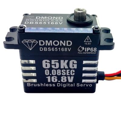 China RC Hobby DMOND DBS65168V 16.8V/4S 65KG Dual Full Wires IP68 Brushless Waterproof MONSTER KILLER SB2292SG SERVO A700 for sale