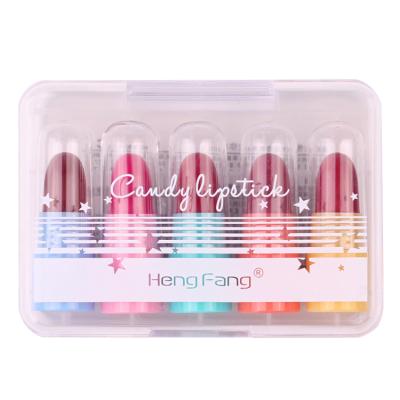 China New Style Cheap Price Portable Candy Series Mini Moisturizing Cosmetic Lip Stick Colorful Lip Gloss For Girl Beauty Makeup for sale