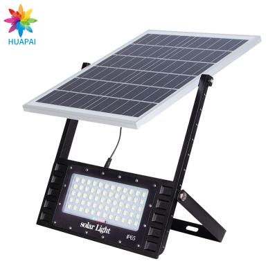 China Billboard HUAPAI factory price park outdoor garden IP65 waterproof aluminum 50W 100W 150W 200W led solar flood light for sale