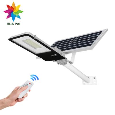 China ROAD HUAPAI high quality outdoor waterproof ip65 dimmable 100w solar led street light for sale