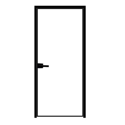 China As portas francesas do caixilho de alumínio lateral estreito pretas anodizaram a espessura de 1.5mm à venda