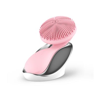 China Electric Silicone DEEP CLEANSING Face Brush For Skin Scrubber Design Rechargeable Battery Brush Special Face Massage for sale