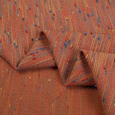 China Autumn fashion fabric 23% rayon 4% spandex 73% polyester colored knot fabric is used for coat, pants and skirt fabric for sale