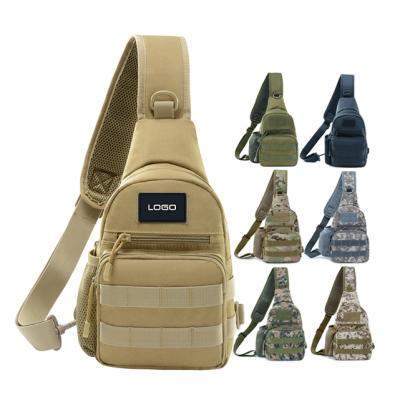 China Custom Waterproof Sling OEM Factory Package Trunk Bag Military Shoulder Body Bag Military Army Tactical Cross - Body Shoulder Bag Camouflage Military Tactical Chest Bag for sale