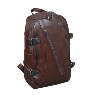 China 2019 Factory Wholesale Men's Leather Bag USB BEARKY Laptop Backpack Customized Customized Acceptable New Fake for sale