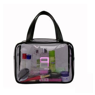 China 2018 Lady Bearky Transparent Clear Vinyl PVC Make Cosmetic Bag for sale