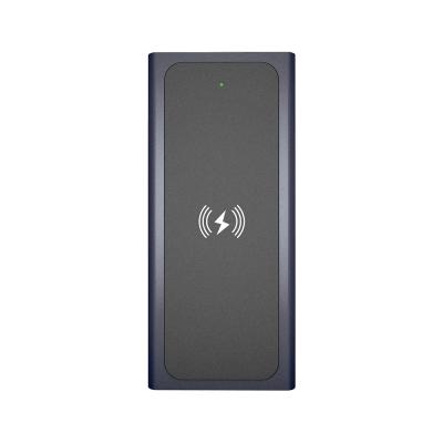 China Hot Selling 18W PD+10W Metal Power Bank 10000mAh Dark Blue IBD Charging 18W PD+10W Fast Charging Wireless Power Bank Wireless Power Bank for sale