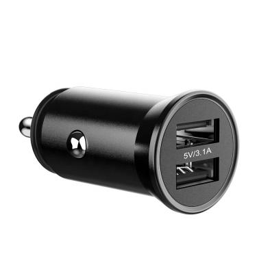 China USB car charger IBD aluminum alloy 30w 2 usb car charger, usb car charger fast charging, usb car charger socket for prado for sale