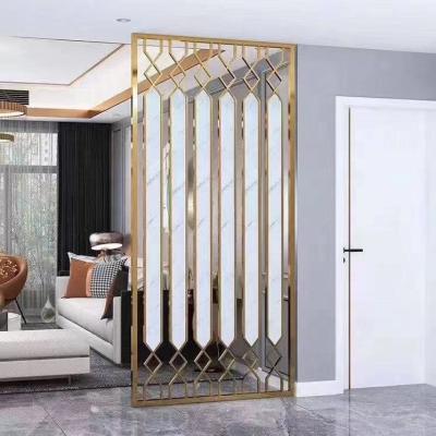 China CLASSIC Decorative Steel Wall Dividers Room Divider Shelf Living Room Partition for sale