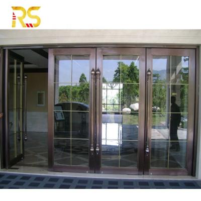 China Modern Base Track High Quality Exterior Classic Designs Home Villa Front Swing Gate for sale