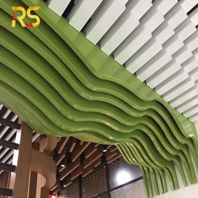 China Best Price Artistic Ceilings Hot Sale Decoration Wave Baffle Aluminum Ceiling Tile for sale