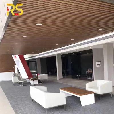 China Wood Artistic Finish Ceilings Aluminum U Channel Suspended Ceiling for sale