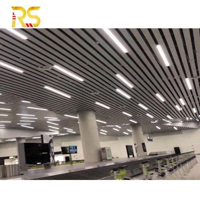 China Professional Artistic Ceilings Airport Commercial Suspended Ceiling Spandrel Aluminum Ceiling System Beam for sale