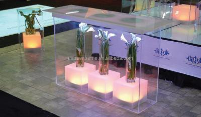 China PVC Ghost stool, Bar.frosted cube.display pedestal. highboy.table for buffet for sale