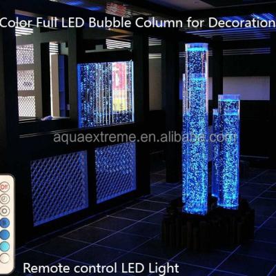 China Wonderfull Metal Water Bubble Column .LED Light Changing .RGB Fashion Decoration for sale