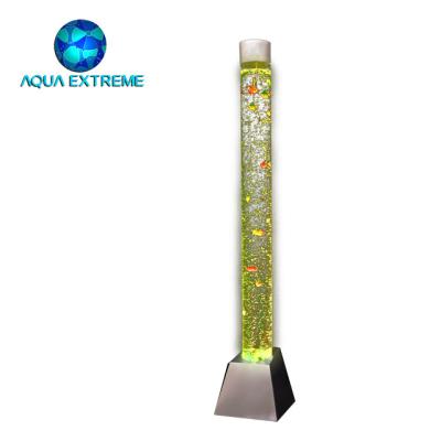 China STAINLESS STEEL 2022LED Bubble Lamp 6ft Tall Aquarium Floor Lamp with Multicolor to Light with Remote Control Stimulating Home and Office for sale