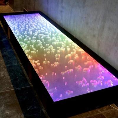 China Bar Table LED Bar Counter and Bar Top with Moving Bubbles Horizontal Bubble Counter for sale