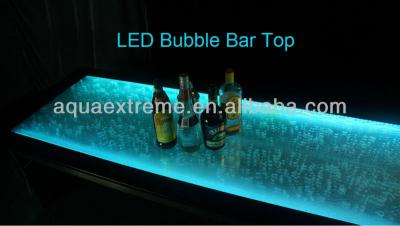 China Bar Table LED Bar Counter and Bar Top with Moving Bubbles for sale