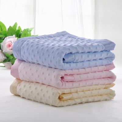 China Best Minky Dot Super Thick Wearable Warm Flame Retardant Soft Baby Blanket For Winter for sale