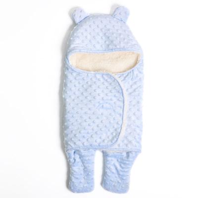 China Best Winter Breathable Fleece Warm Knitted Newborn Baby Sleep Bags for sale