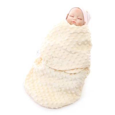 China Wholesale Soft Fire Retardant Organic Cotton Muslin Baby Wrap Winter Floral Plain Covering Quality Embossed Knitted for sale