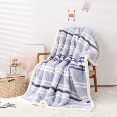 China Anti-pilling Polyester Soft Warm Customized Printing Bed Sherpa Fleece Blanket for sale