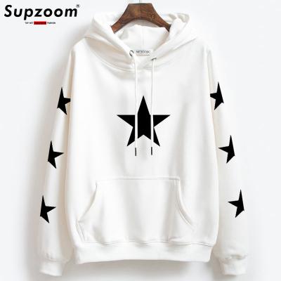 China 2022 Fleece Hoodies Men Others Supzoom New Arrival Fashion Pentagram Casual Warm Upper Full Sweatshirt None Cotton Hooded Hip Hop Men for sale