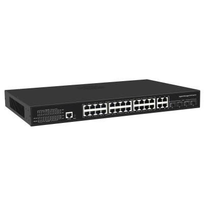 Κίνα Durable LACP Network IC 32 400W 10/100/1000Mbps High Quality Ports Controlled Gigabit Cameras PoE Switch προς πώληση