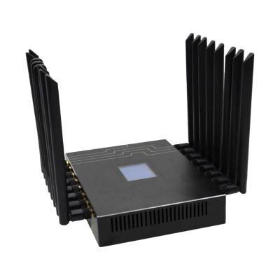 중국 Aggreg 6 5G Router 16 Outdoor & Home Customizable Antenna Wifi Modem*2 SIM Card Durable Aggregate Outdoor Router With Screen 판매용