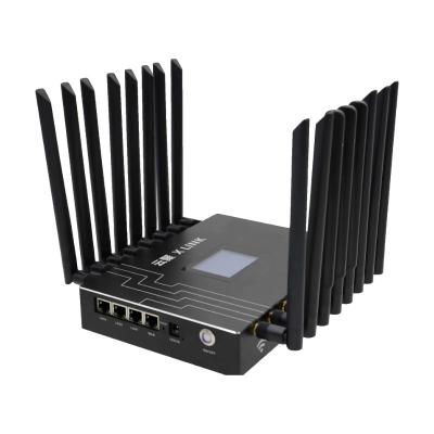 China 4 Ports Enterprise WiFi 6 5G Lte 4 SIM Card Backhaul Outdoor High Speed ​​Router With Screen for sale