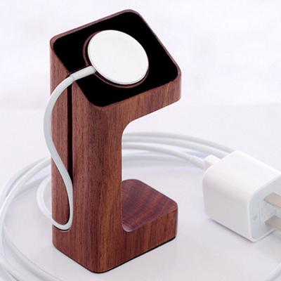 China Real Eco-friendly Wooden Charging Dock Station Stand Multifunctional Wooden Stand For Apple Iwatch for sale