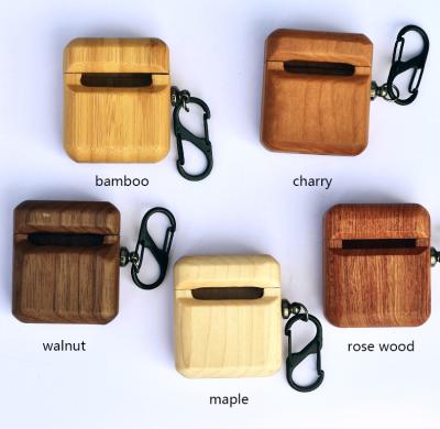 China Cherry Wooden Cover For Airpods Protective 2 3 Eco-friendly Luxury Wooden Case Pro 1 Full Protective For Airpod for sale