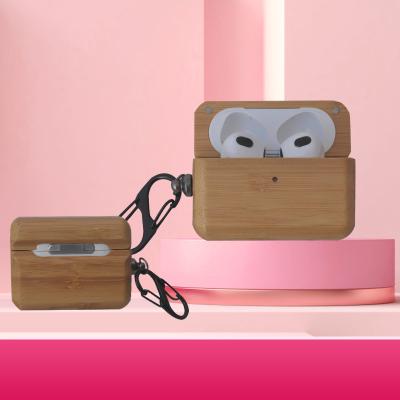 China 2021 Eco-friendly Manufacturer Selling High Quality Bamboo Cover For AirPods Pro 3 Case Wooden Wood AirPods Case for sale