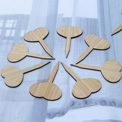 China Garden Decoration Ready To Ship Natural Bamboo Garden Tag Plant Tags Potted Sign Tool Flower Maker Decoration for sale